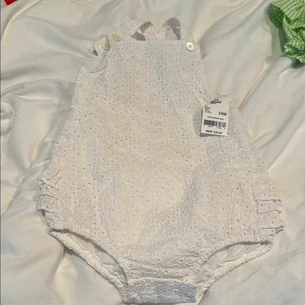 Baby B’gosh White Eyelet Kids Romper
